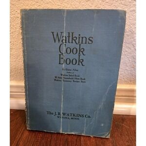 WATKINS COOKBOOK 1948 Spiral Bound‎ by J. R. Watkins Co Vintage 8th edition